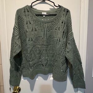 Francesca's Collections Olive Knit Sweater